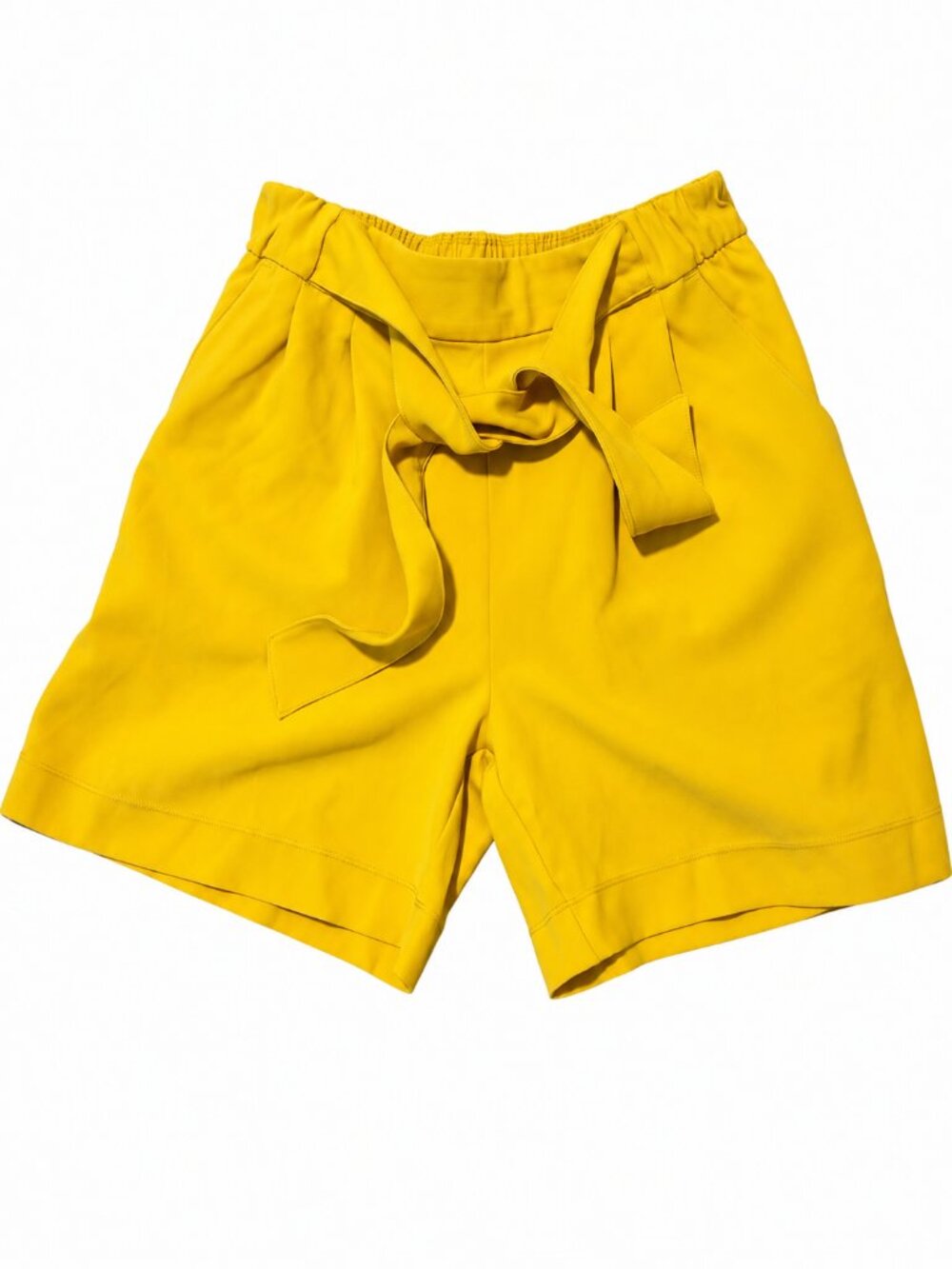 lululemon Mustard Yellow Tie Waist Casual Shorts Size 4